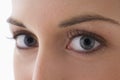 Close Up Of A Young Woman's Eyes