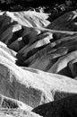 Close up of Zabriske point Royalty Free Stock Photo