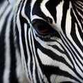 Close-up of a zebra eye.