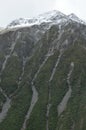 Close-up zoom to Mount Cook, NZ Royalty Free Stock Photo