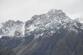 Close-up zoom to Mount Cook, NZ Royalty Free Stock Photo