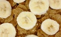 Close view banana slices Royalty Free Stock Photo