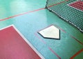 The close view of batting cage Royalty Free Stock Photo