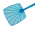 Close view of blue fly swatter Royalty Free Stock Photo