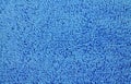 Close view of blue terrycloth