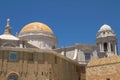 Close View of Cadiz Cathedral Domes, Spain Royalty Free Stock Photo