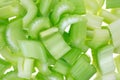 Close view chopped celery Royalty Free Stock Photo