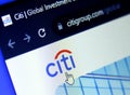 Citibank logo Royalty Free Stock Photo