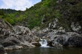 Close view of Ciucas Waterfall and Gorge.