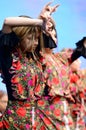 Female dancer clapping during the Flamenco Tree El Arbol del flamenco musical show part of the Flamenco Festival