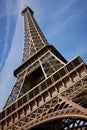 Close view of Eiffel Tower