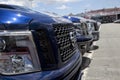 Close view of the front of a brand new Nissan Titan