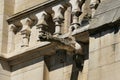 Gargoyle of the Notre-Dame-de-l\'Annonciation cathedral in oulins Royalty Free Stock Photo