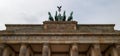 Close view of the gate Brandenburger Tor of Berlin in Germany Royalty Free Stock Photo