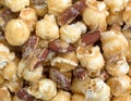 Close view of gourmet popcorn with nuts