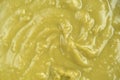 Close view of green pea soup Royalty Free Stock Photo