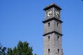 Close view of gulbarga university library clock tower isolated in nature