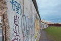 Close view of the historic berlin wall germany