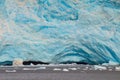 Close view of a Holgate glacier in Kenai fjords National Park, Seward, Alaska, United States, North America