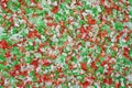 Close view holiday sprinkles