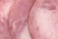 Close view of honey ham slices Royalty Free Stock Photo