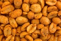 Close view of hot and spicy peanuts Royalty Free Stock Photo