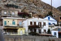 A close view of the houses on the hill in Calymnos Island