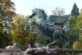 Closeup of Pegasus Fountain Mirabell Gardens, Mirabell Gardens, Salzburg, Austria Royalty Free Stock Photo