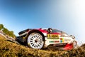 Close view of Kris Meeke and Sebastian Marshall at ADAC Rally Germany