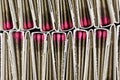 Close view of match books Royalty Free Stock Photo