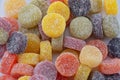 multi coloured fruit pastille sweets Royalty Free Stock Photo