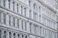 Close view of ornament on the building exterior of The Home Depot Building in Flatiron District New York City