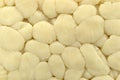 Close view of plain potato gnocchi