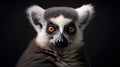 Close view of ring tailed lemur. Created with Generative Ai technology Royalty Free Stock Photo