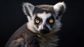 Close view of ring tailed lemur. Created with Generative Ai technology Royalty Free Stock Photo