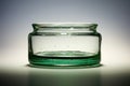 close view of a rounded glass cupping jar base Royalty Free Stock Photo