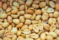 Close view of salted peanuts. One of the healthy food Royalty Free Stock Photo