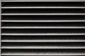 Close view of silver metal exterior commercial building vent, HVAC exhaust Royalty Free Stock Photo