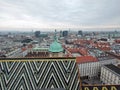 Vienna Austria - St. Stephan Cathedral - roof view Royalty Free Stock Photo