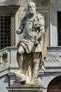 The statue of Cosimo I in front of the Palace of the Knights in Pisa