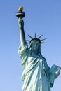 Close view of the Statue of Liberty in New York, USA Royalty Free Stock Photo