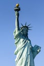 Close view of the Statue of Liberty in New York, USA Royalty Free Stock Photo