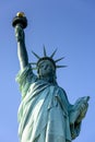 Close view of the Statue of Liberty in New York, USA Royalty Free Stock Photo