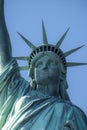 Close view of the Statue of Liberty in New York, USA Royalty Free Stock Photo