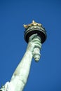 Close view of the Statue of Liberty torch in New York, USA Royalty Free Stock Photo