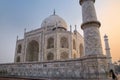Close view of Taj Mahal at sunrise, Agra, Uttar Pradesh, India Royalty Free Stock Photo