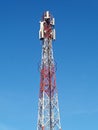 close view of telecommunication tower