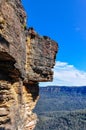 Close view of Three Sisters rocks in Blue Mountains, Australia Royalty Free Stock Photo