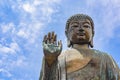 Close up of Tian Tan Buddha, Hong Kong, China