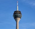 Close view of the tower of Dusseldorf in Germany